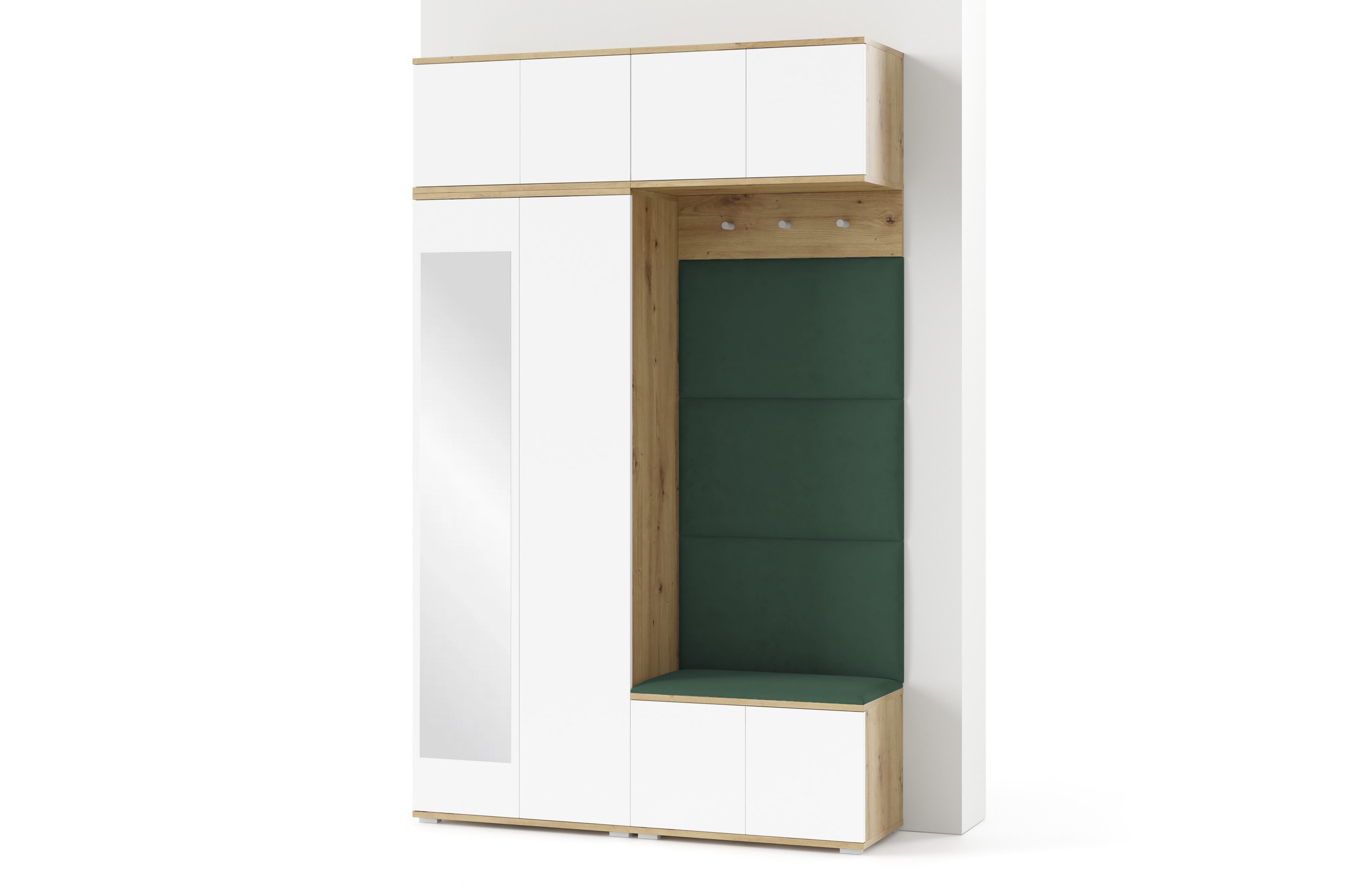 PK Sevilla 3 Hallway Wardrobe - Bottle Green