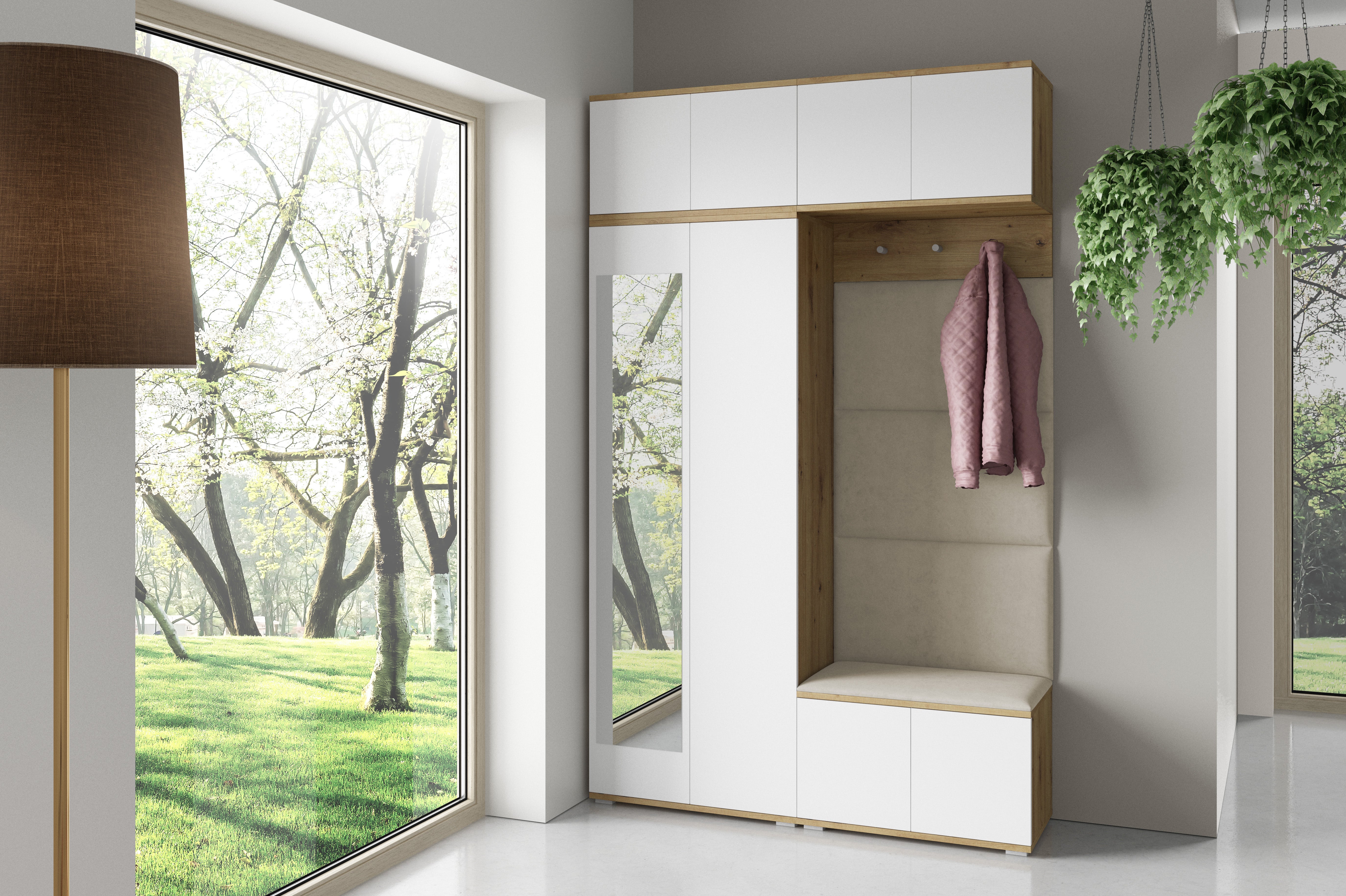 PK Sevilla 3 Hallway Wardrobe -Cream