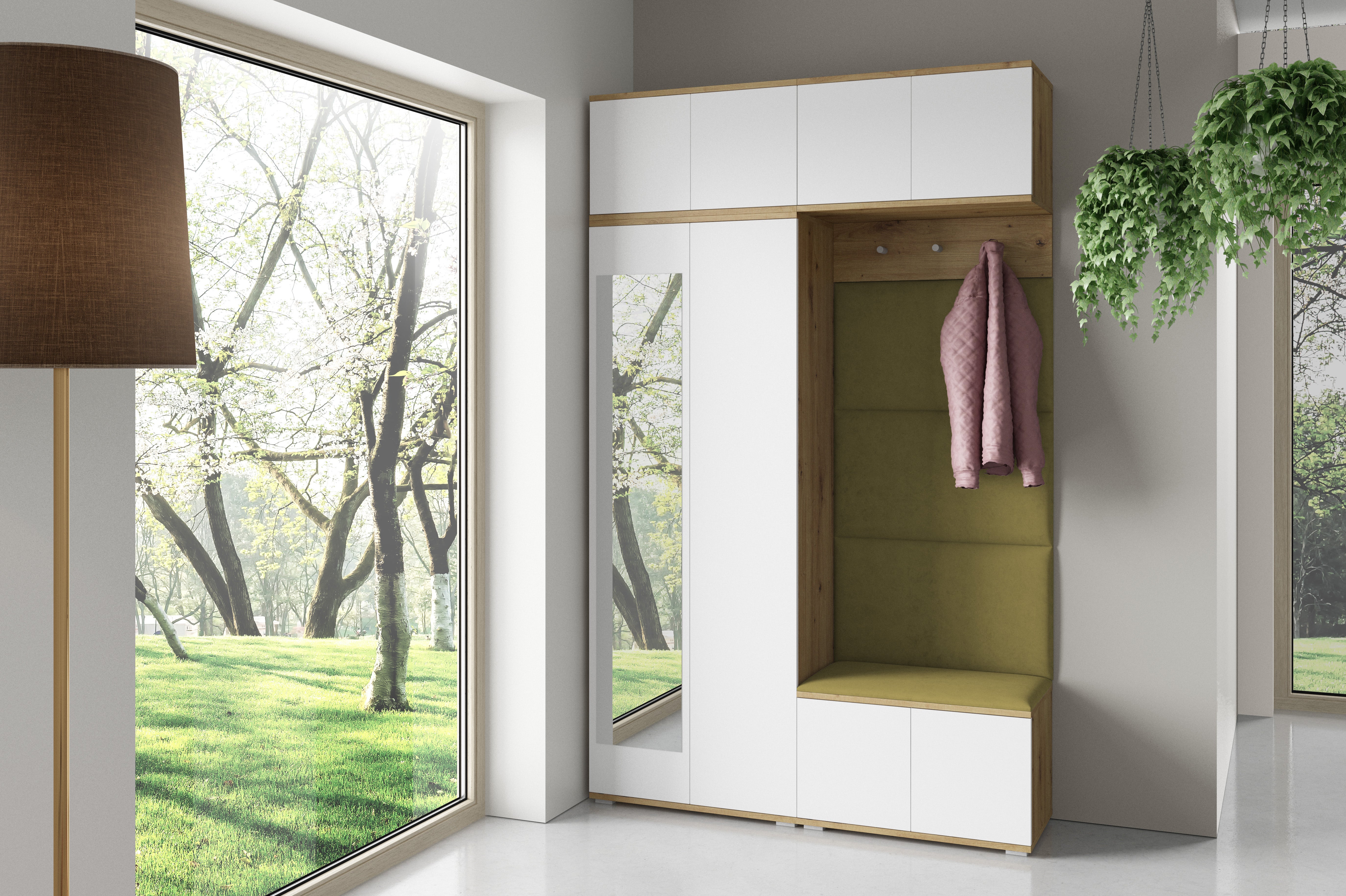 PK Sevilla 3 Hallway Wardrobe - Olive