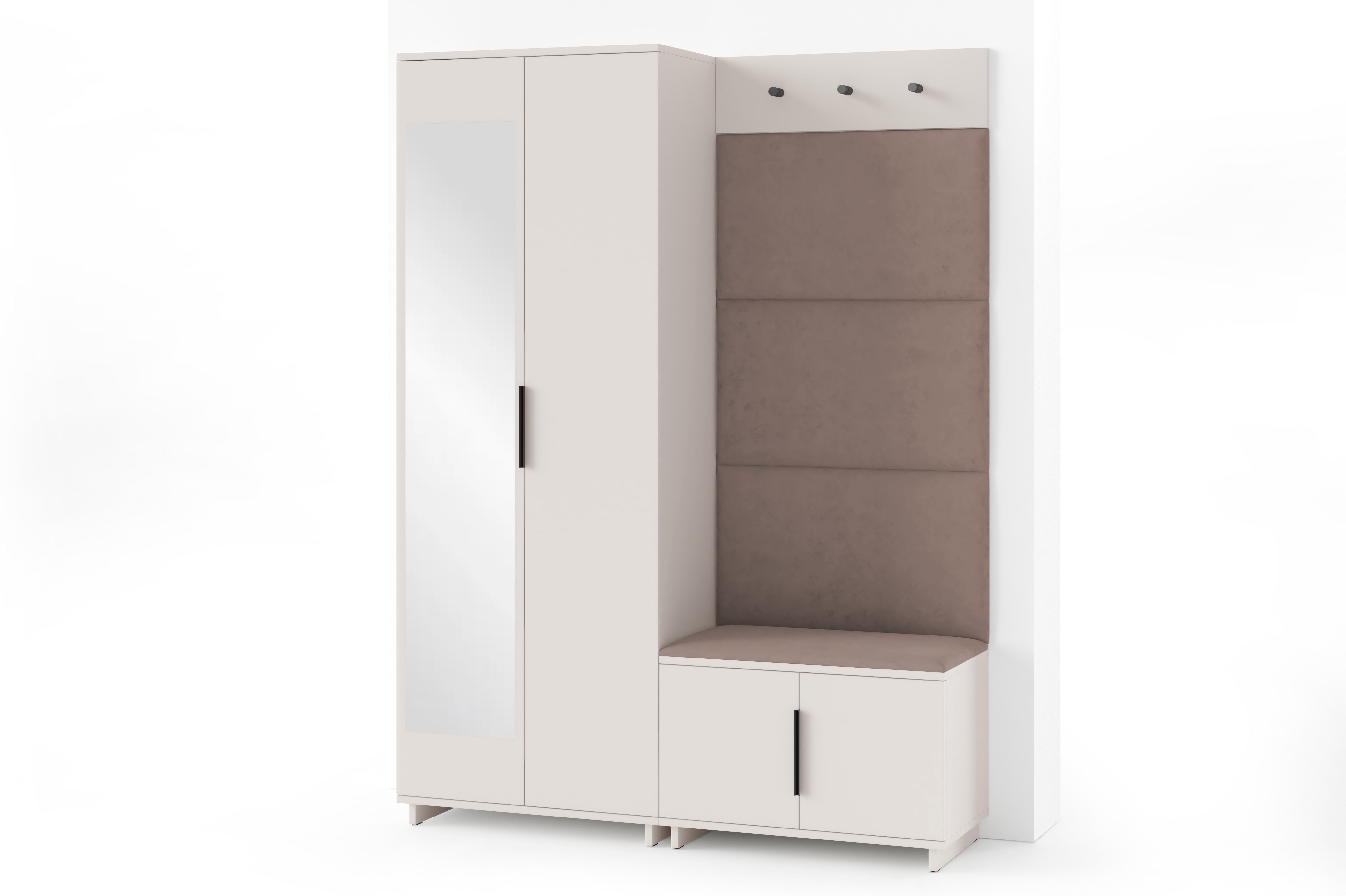 PK Bianco 3 Hallway Wardrobe Set - Mika