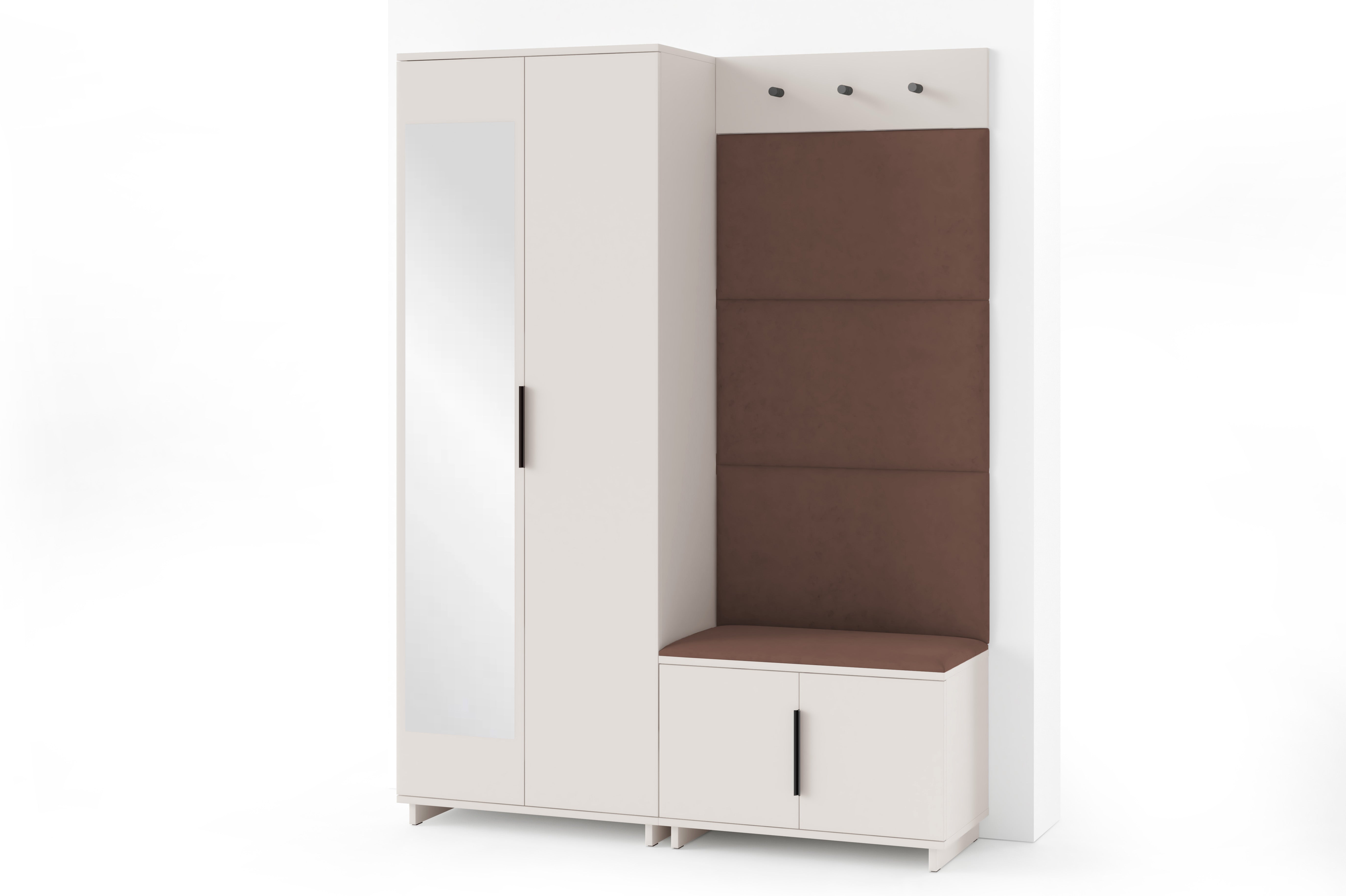 PK Bianco 3 Hallway Wardrobe Set - Brown