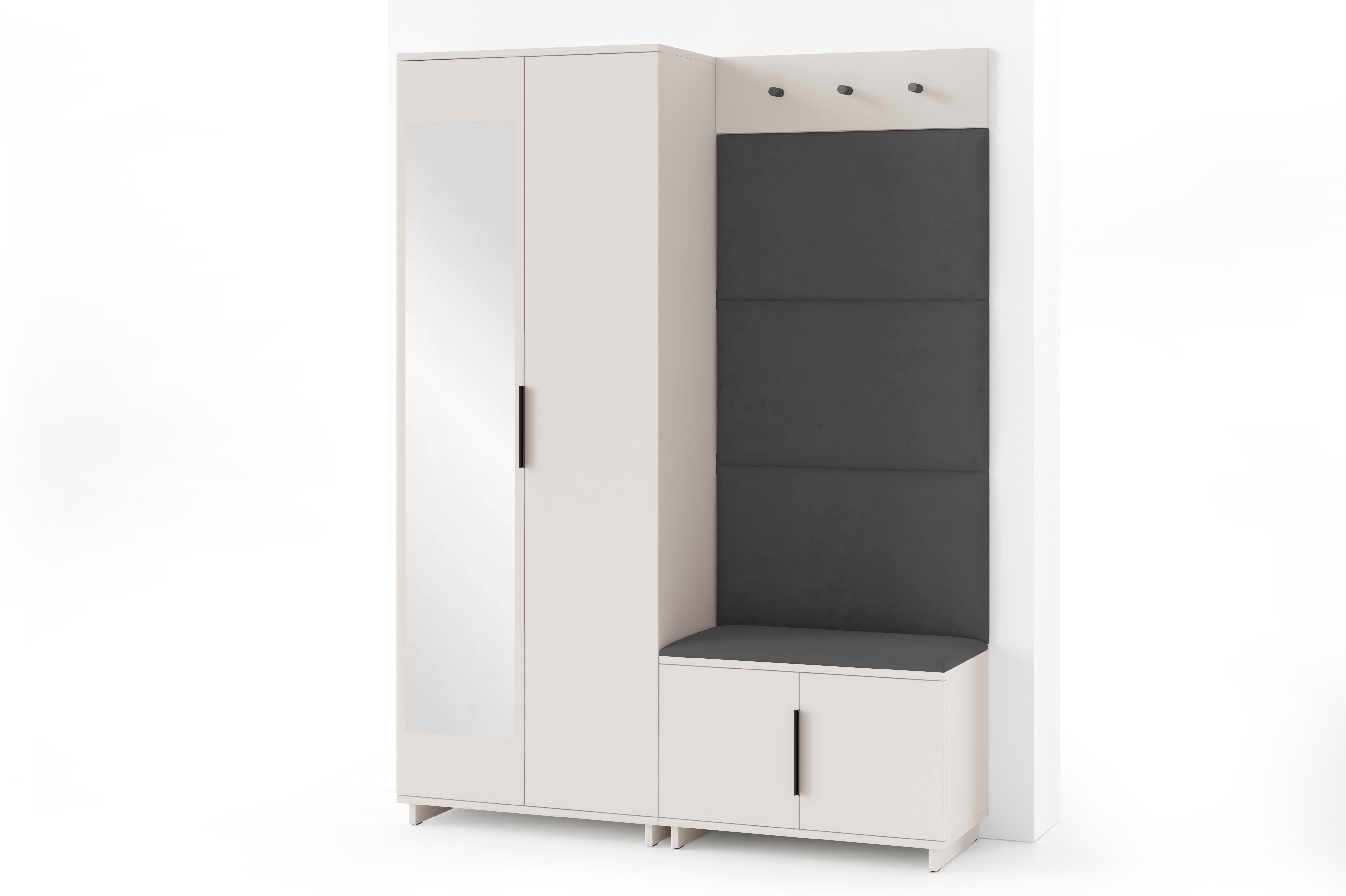 PK Bianco 3 Hallway Wardrobe Set - Graphite