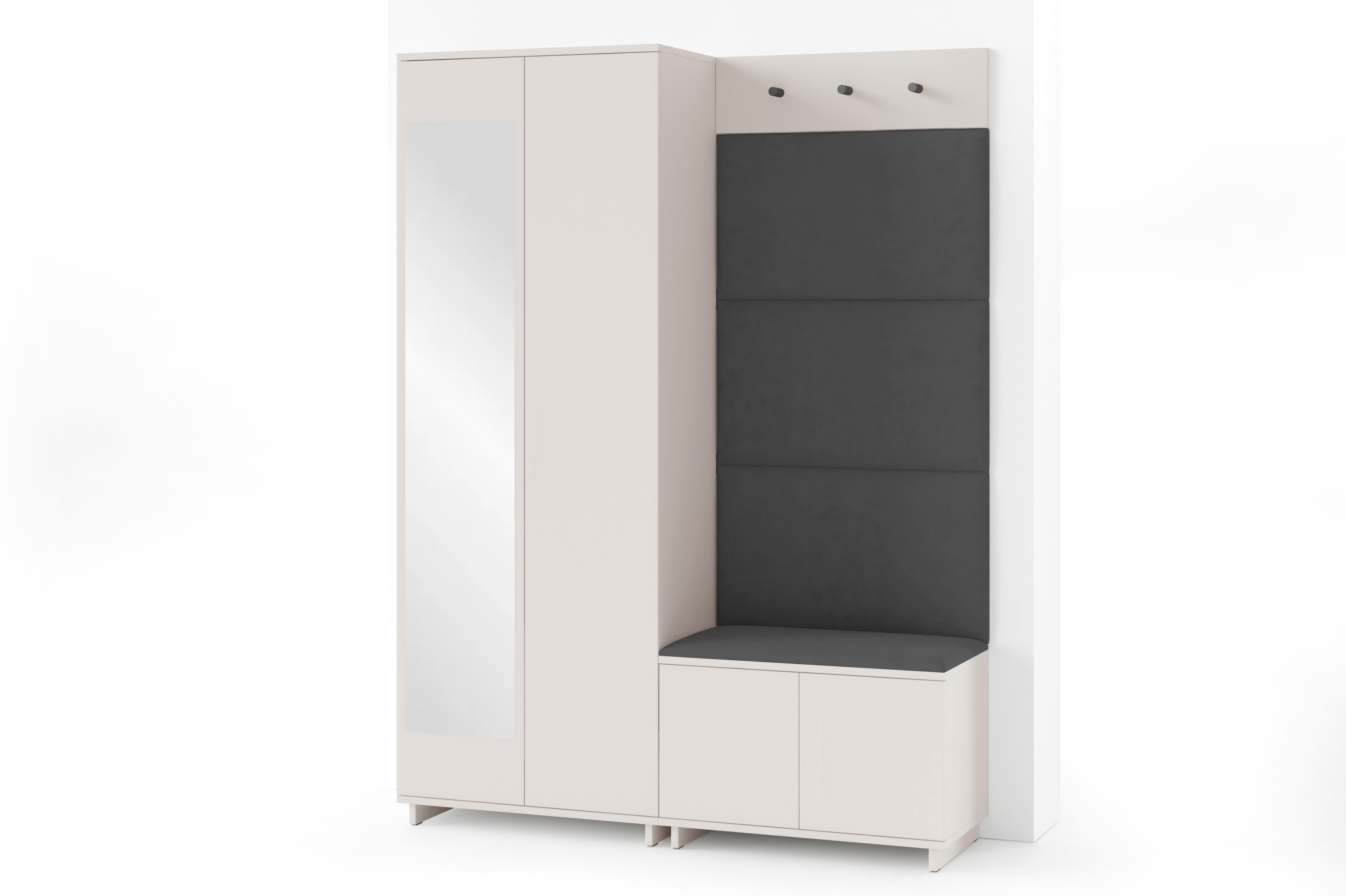 PK Bianco 3 Hallway Wardrobe Set - Graphite