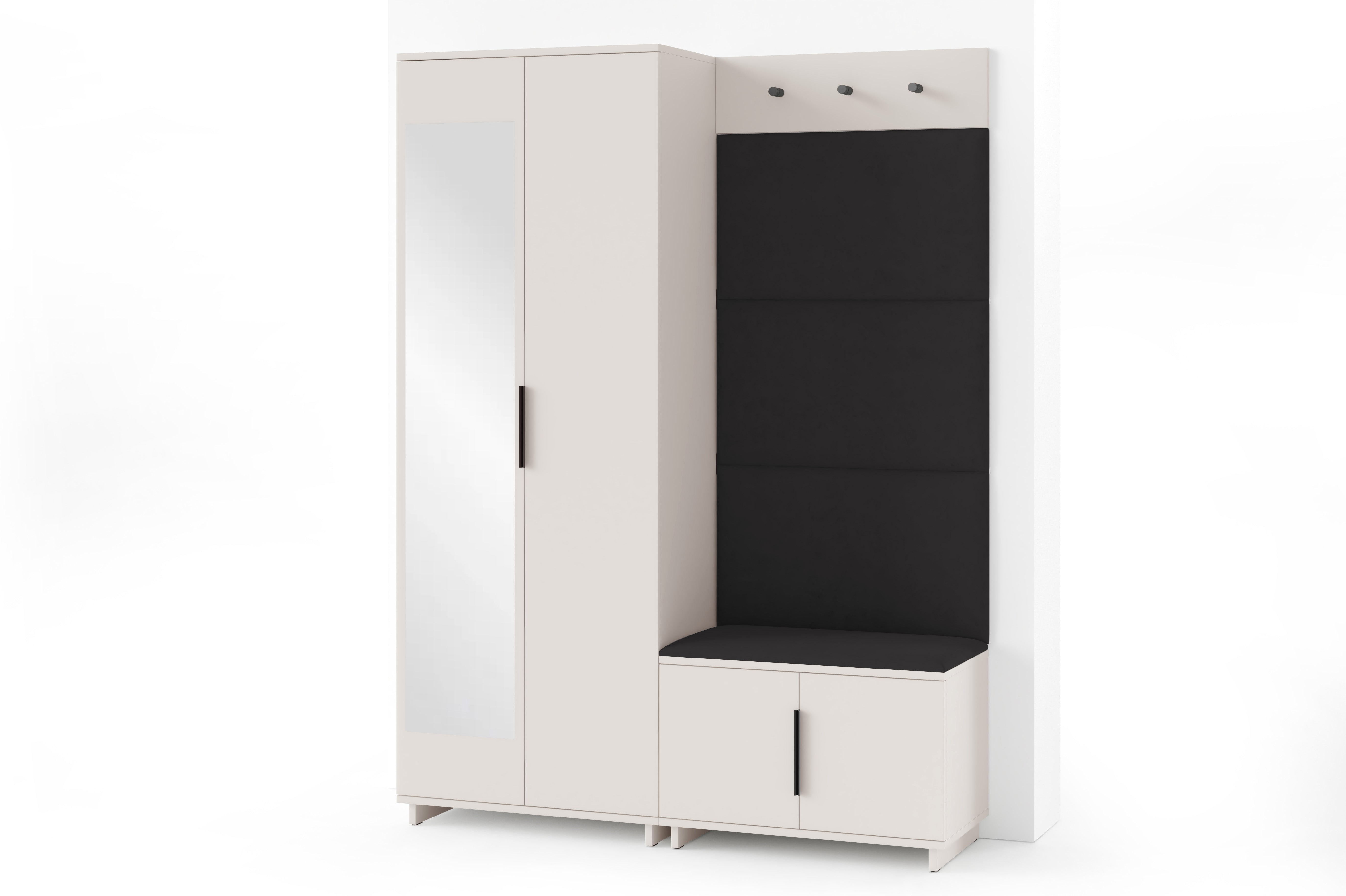 PK Bianco 3 Hallway Wardrobe Set - Black