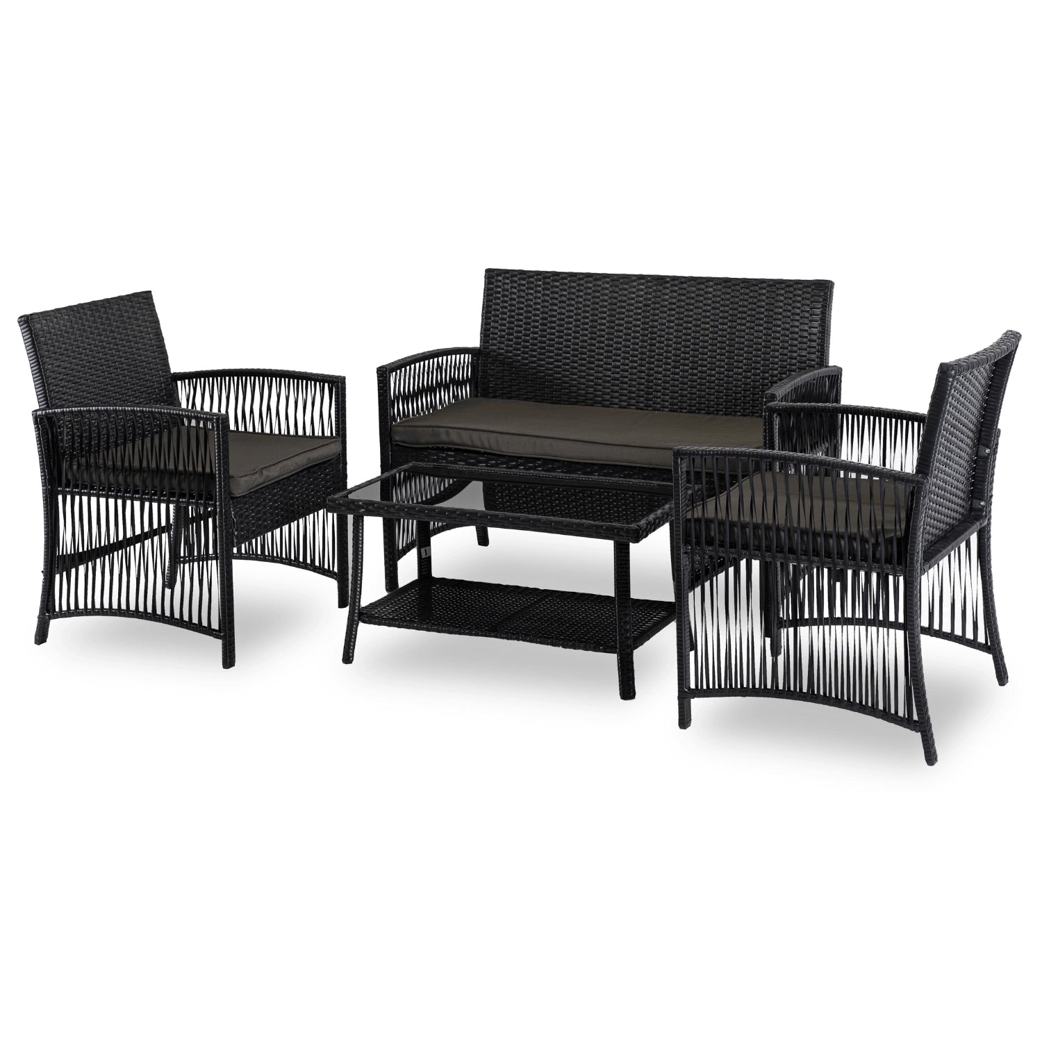 Elite FILADELFIA Outdoor Furniture Set – Black