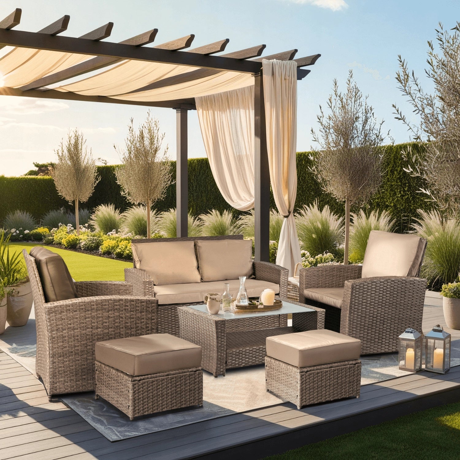 Elite FLORYDA Outdoor Furniture Set – Beige