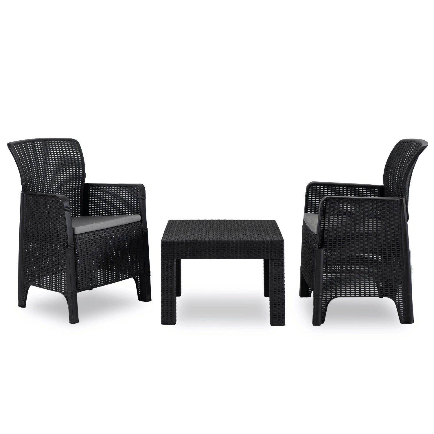 Elite FRENSO Outdoor Furniture Set Black - Compact & Stylish Garden Lounge