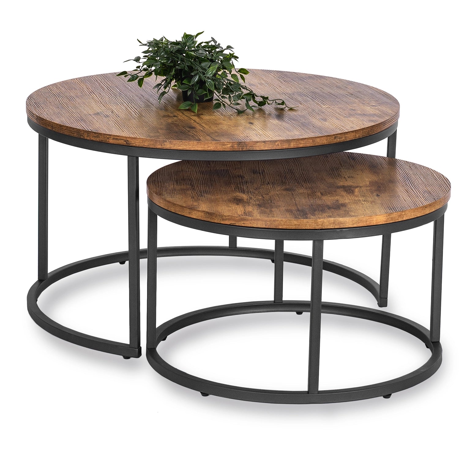 Elite FIGO MAX Coffee Table Set – Oak Finish