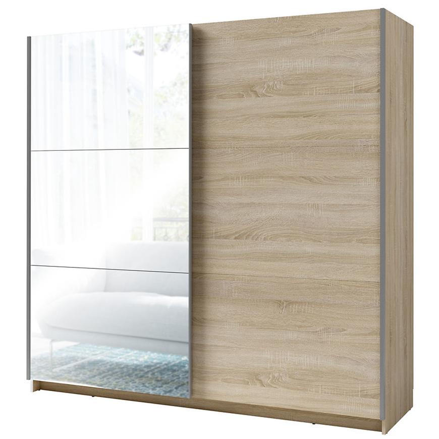 MO Arsala III 11 Sliding Wardrobe with Mirror 200 cm – Sonoma Oak