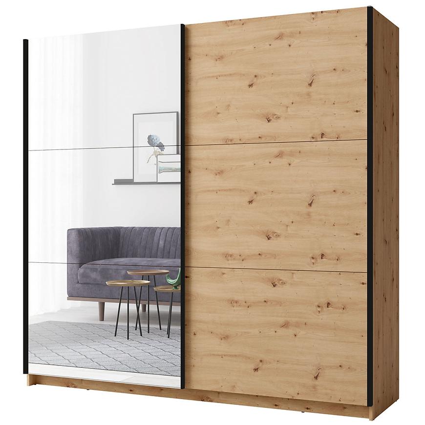 MO Arsala III Sliding Wardrobe 200 cm– Artisan Oak