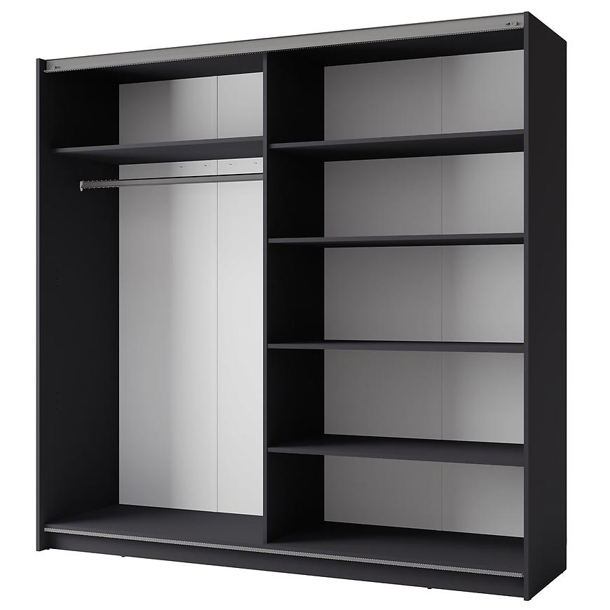 MO Arsala II Sliding Wardrobe 200 cm– Graphite