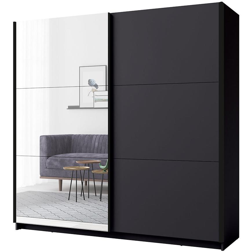 MO Arsala III Sliding Wardrobe 200 cm– Graphite