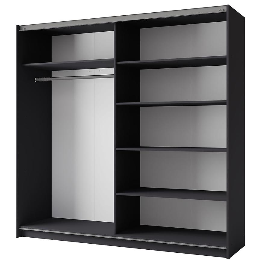 MO Arsala III Sliding Wardrobe 200 cm– Graphite