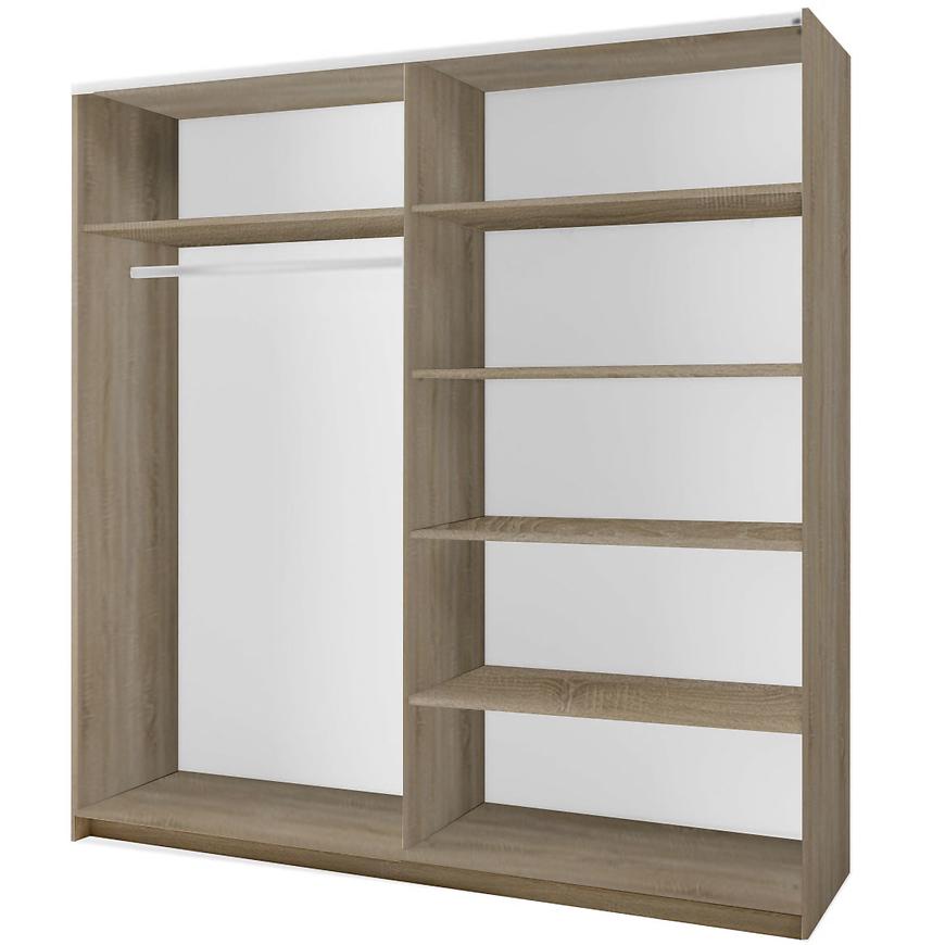 MO Arsala III 11 Sliding Wardrobe with Mirror 200 cm – Sonoma Oak