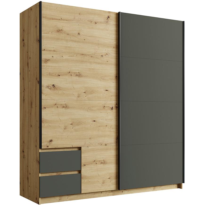 MO Uriel 11B Wardrobe – Artisan Oak/Graphite