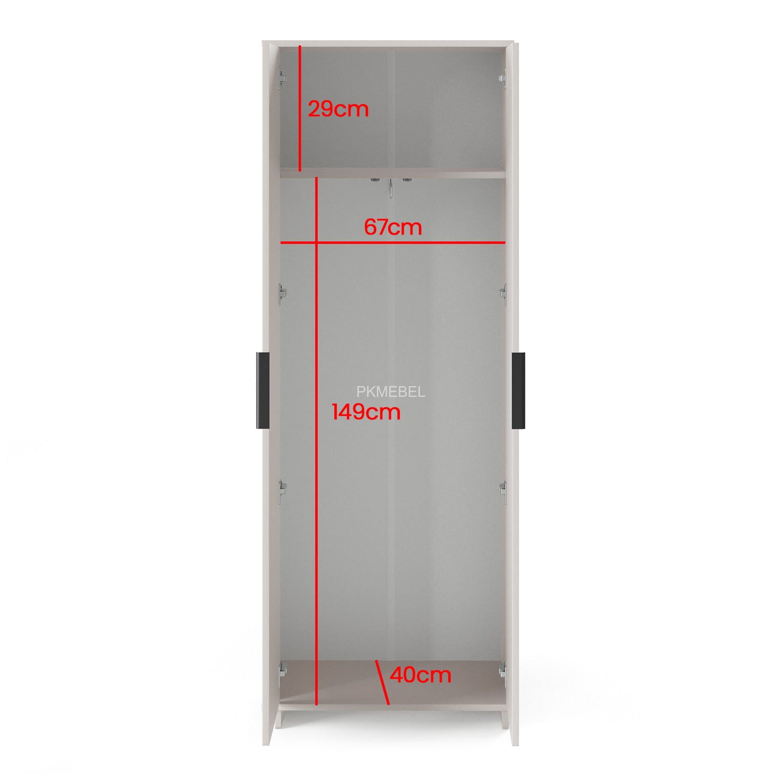 PK Bianco 10 Hallway Wardrobe Set