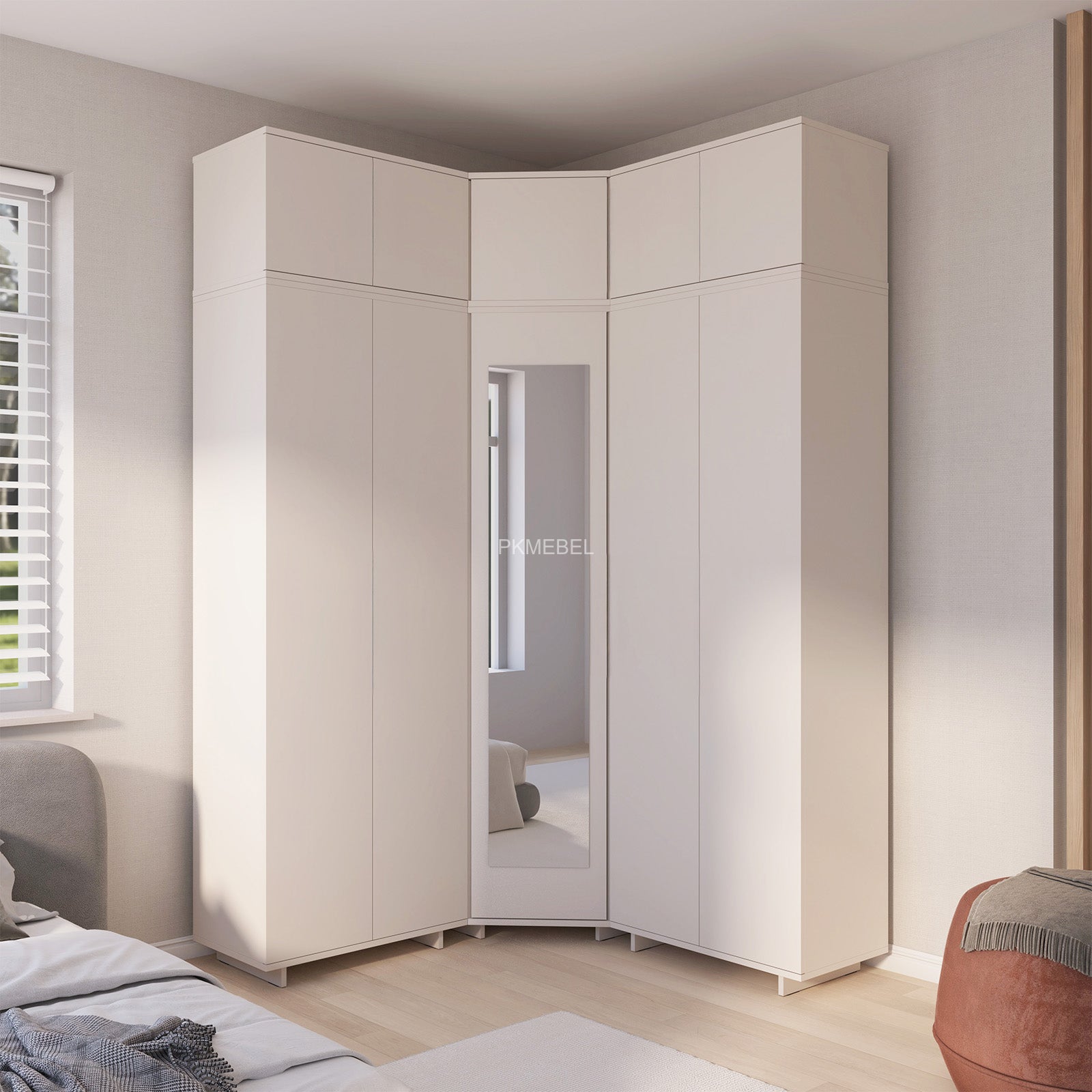 PK Bianco 10 Hallway Wardrobe Set