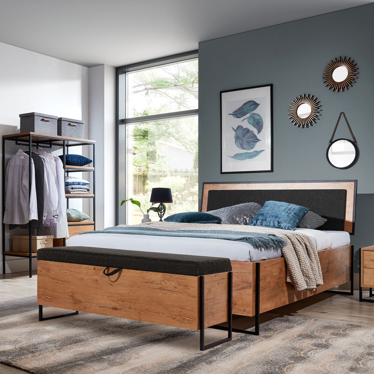 NE Loft Bed with Storage – 160 x 200 cm