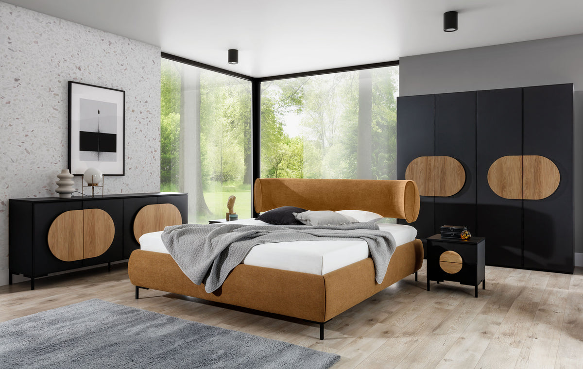 OVALO Upholstered Bed 160 / 180 cm – Choose Your Configuration