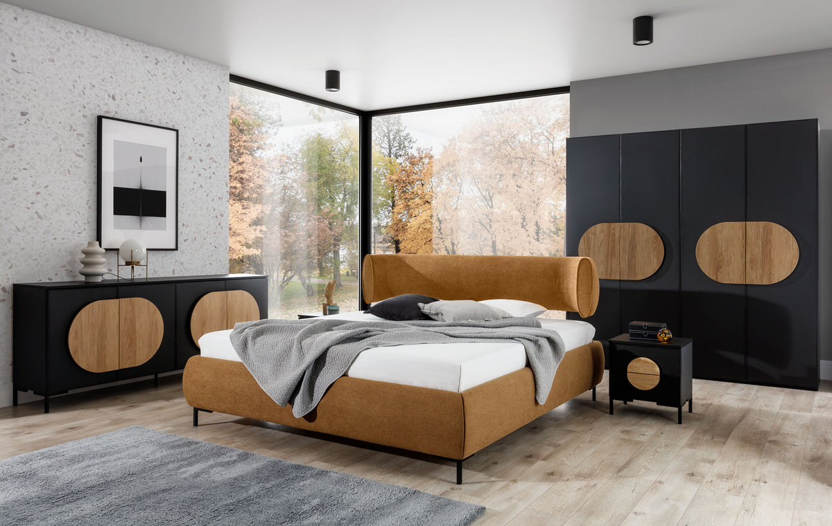OVALO Upholstered Bed 160 / 180 cm – Choose Your Configuration