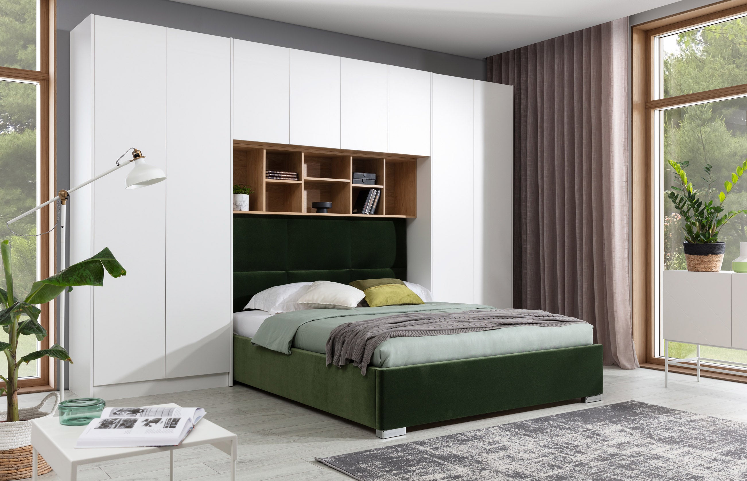 SLEEP VARIA Customizable Bedroom Build-in System – Oiled Oak / White Matt