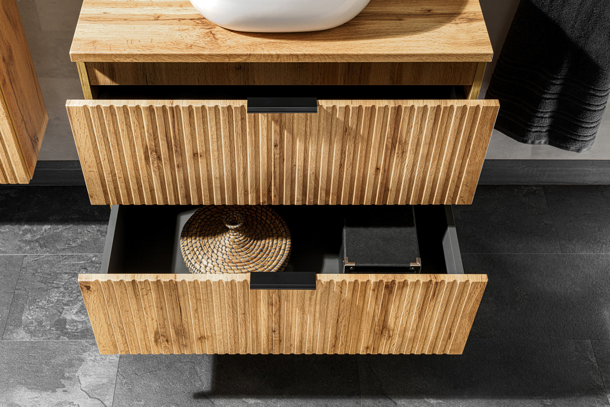 Adel Wotan Oak Vanity Unit Set 100 / 120 / 140 cm – Configure Your Bathroom