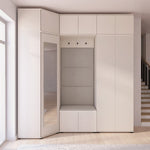 PK Bianco 20 Hallway Wardrobe Set - Upholstered Panels in Various Colours