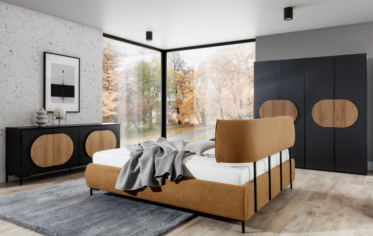 OVALO Upholstered Bed 160 / 180 cm – Choose Your Configuration