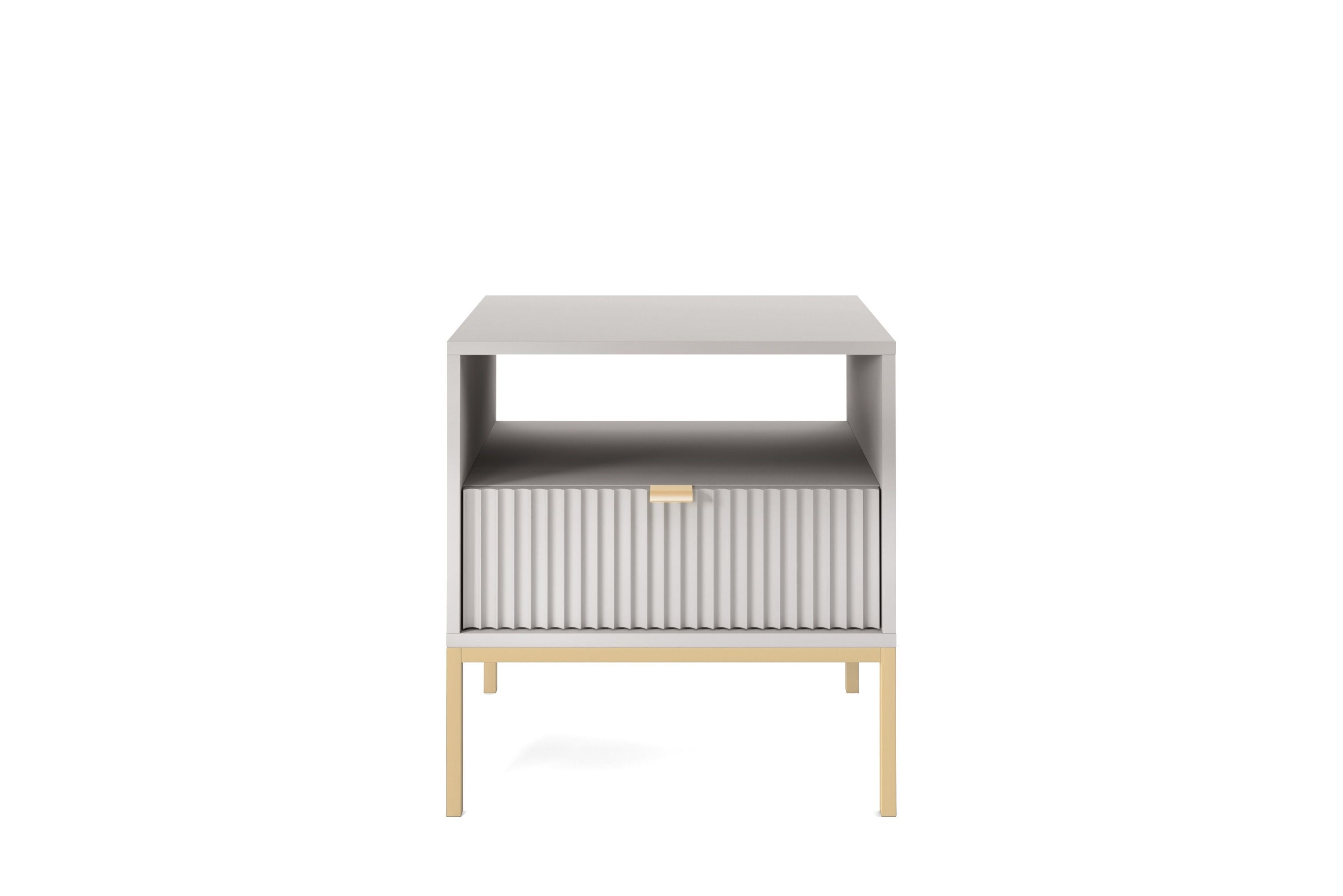 Nova Nightstand Gray - Modern Elegance for Your Bedroom