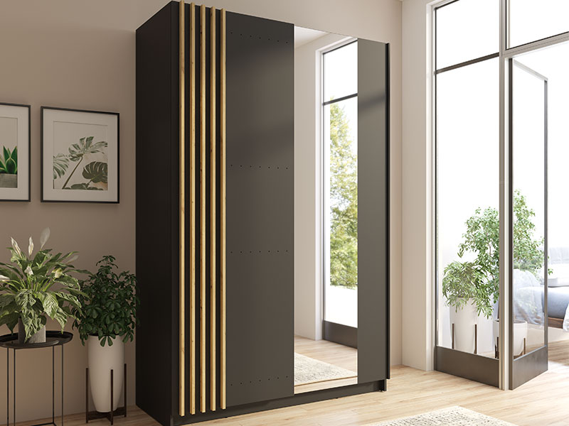 MO Bayadero Wardrobe – Graphite 150 cm