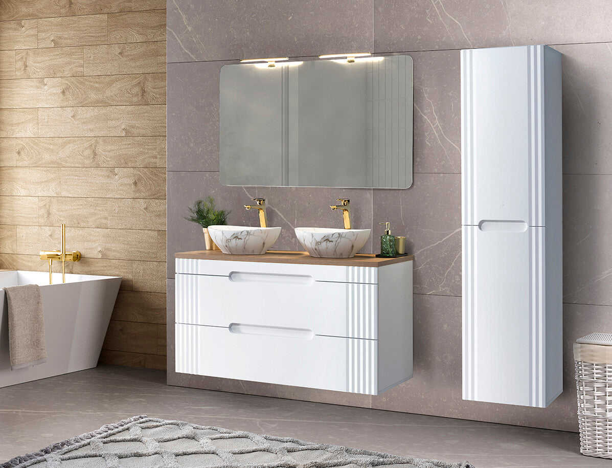 Pati Countertop Basin – Matt White, 40.5 cm