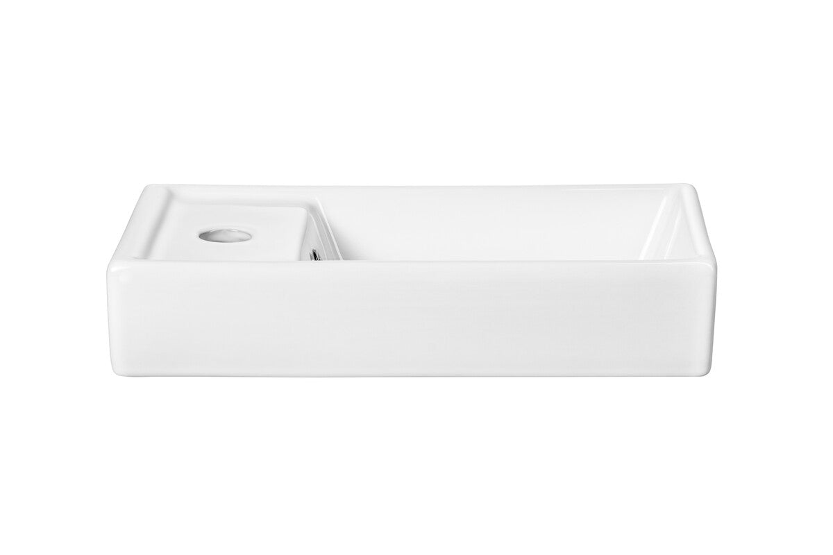 Adel Black 40 cm Wall-Hung Vanity Unit & Basin Set