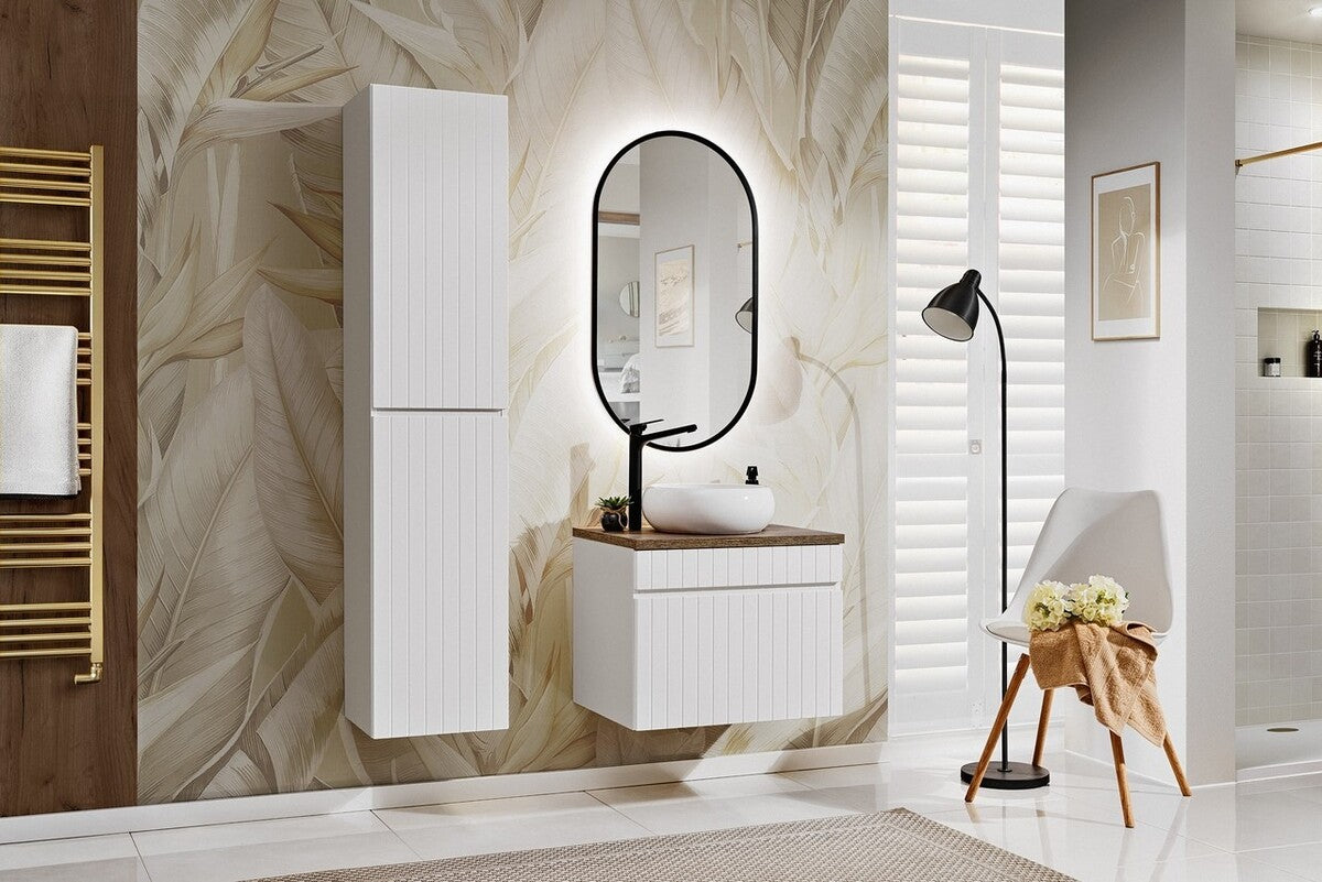 WIKI Countertop Basin – Gloss White, 36×36 cm