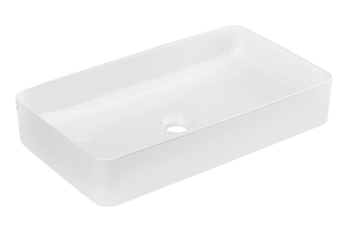Slim 60 Countertop Basin – Gloss White, 61 cm