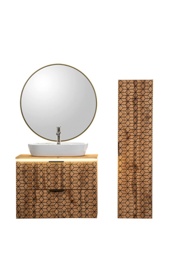 Pola Countertop Basin – Gloss White, 60 cm