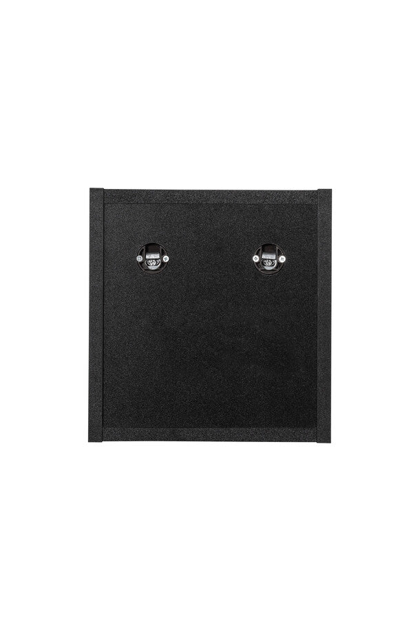 Nova Black Qubik Open Wall Shelf – Black Matt, 27 cm