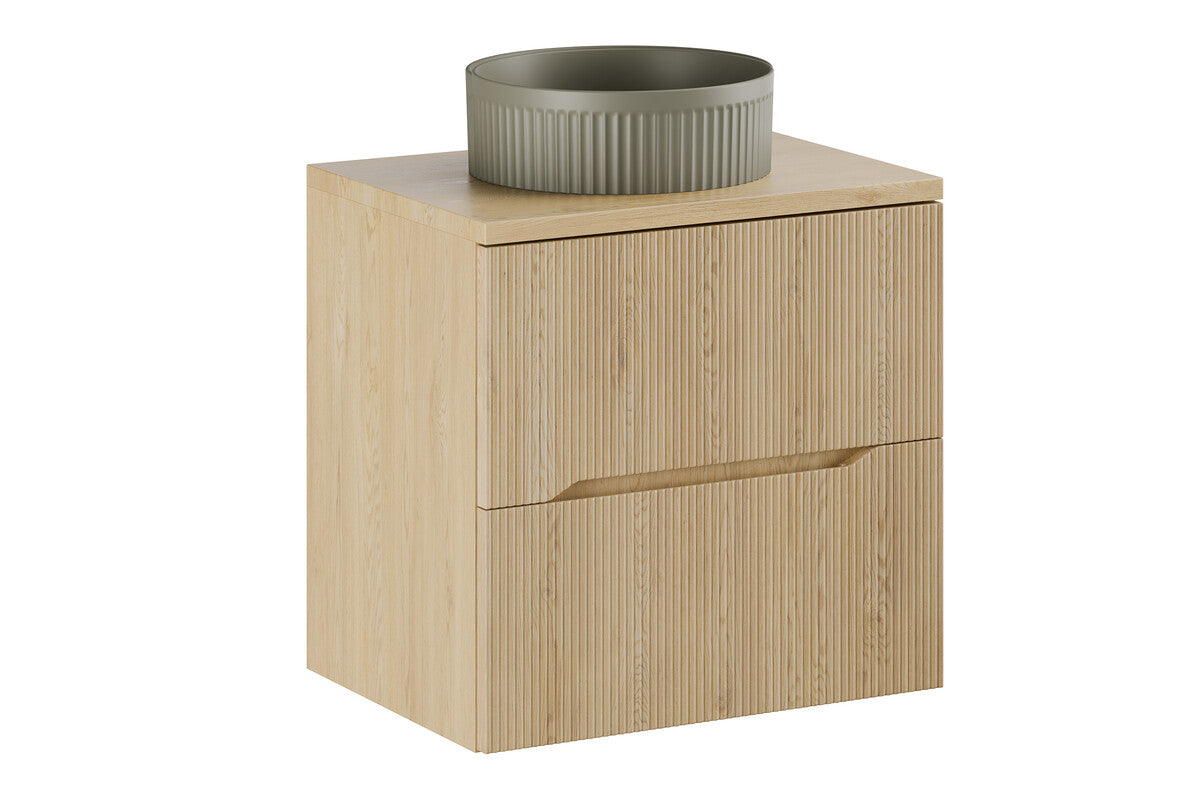 Beyond 2 Oliver Green Matt Countertop Basin – Ceramic, 36 cm