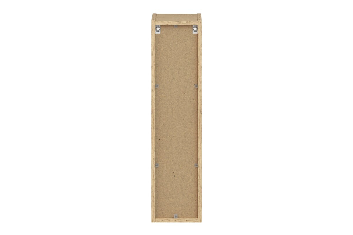 2× Aster Green Wall-Hung Cabinet 1 Door + 2× Cremona UN Open Shelf – Aloes Matt / Oak, 100 cm Set