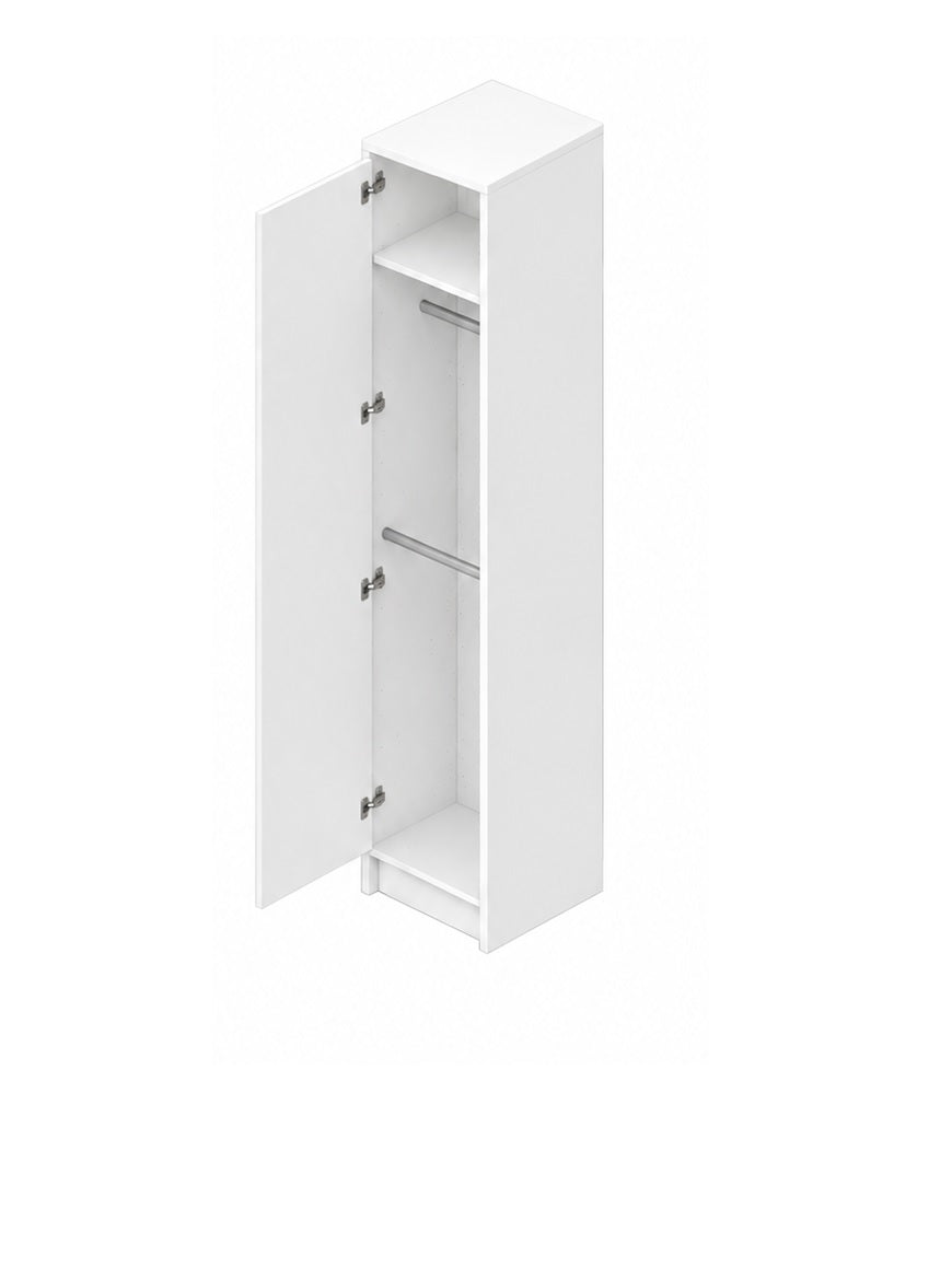 Genius Wardrobe 45 cm with Double Hanging Rail and Shelf