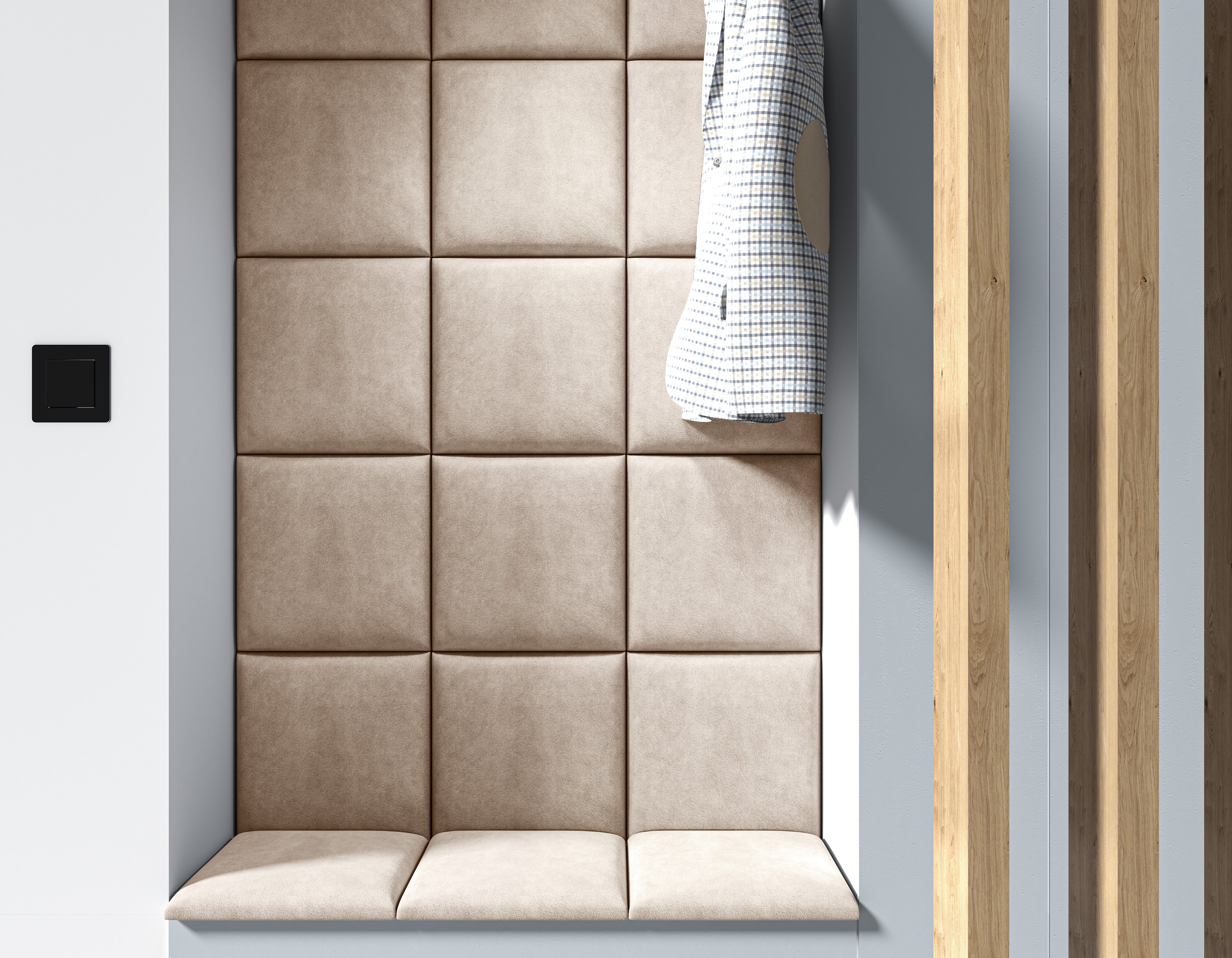 Upholstered Wall Panels 30x30 cm