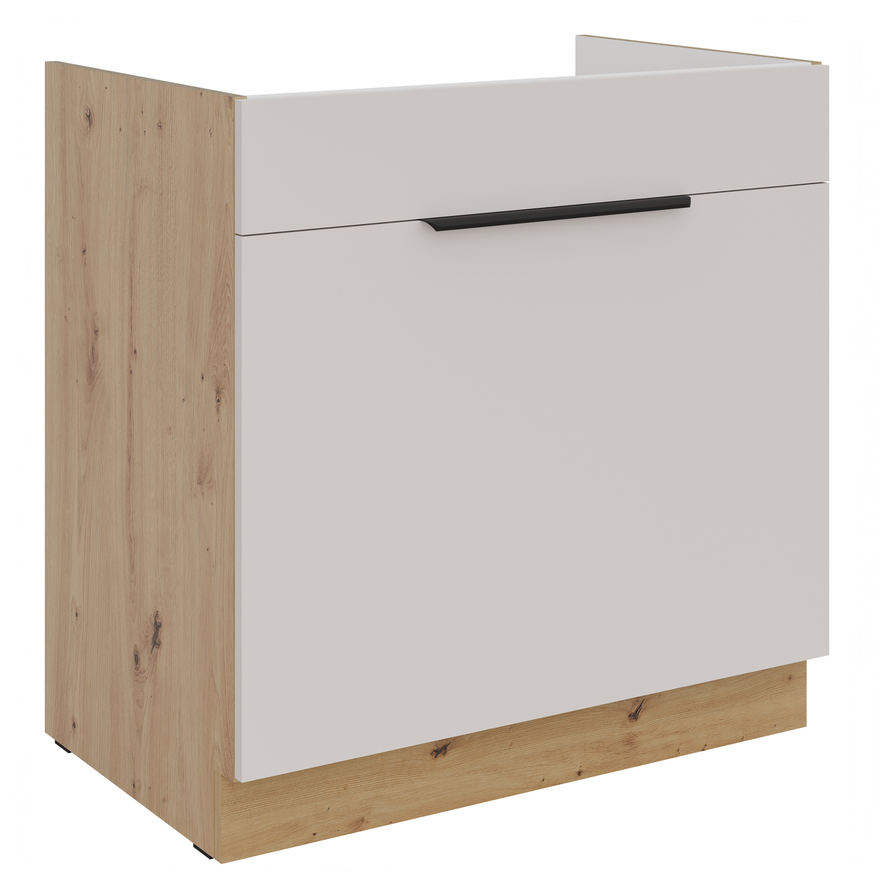 LE Solea Sink Base Cabinet 80x82x52 cm – Cashmere / Artisan Oak