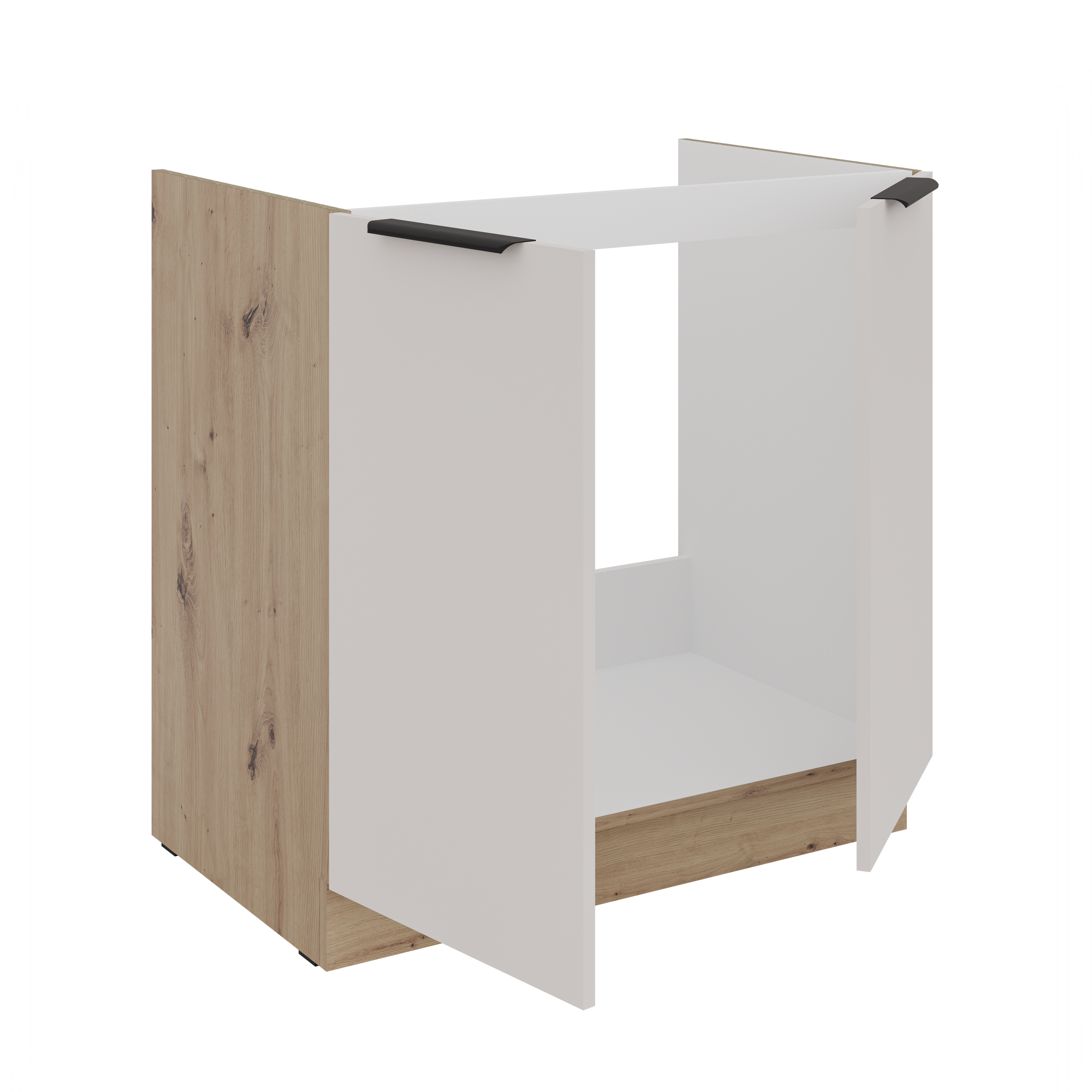 LE Solea Sink Base Cabinet 80x82x52 cm – Cashmere / Artisan Oak