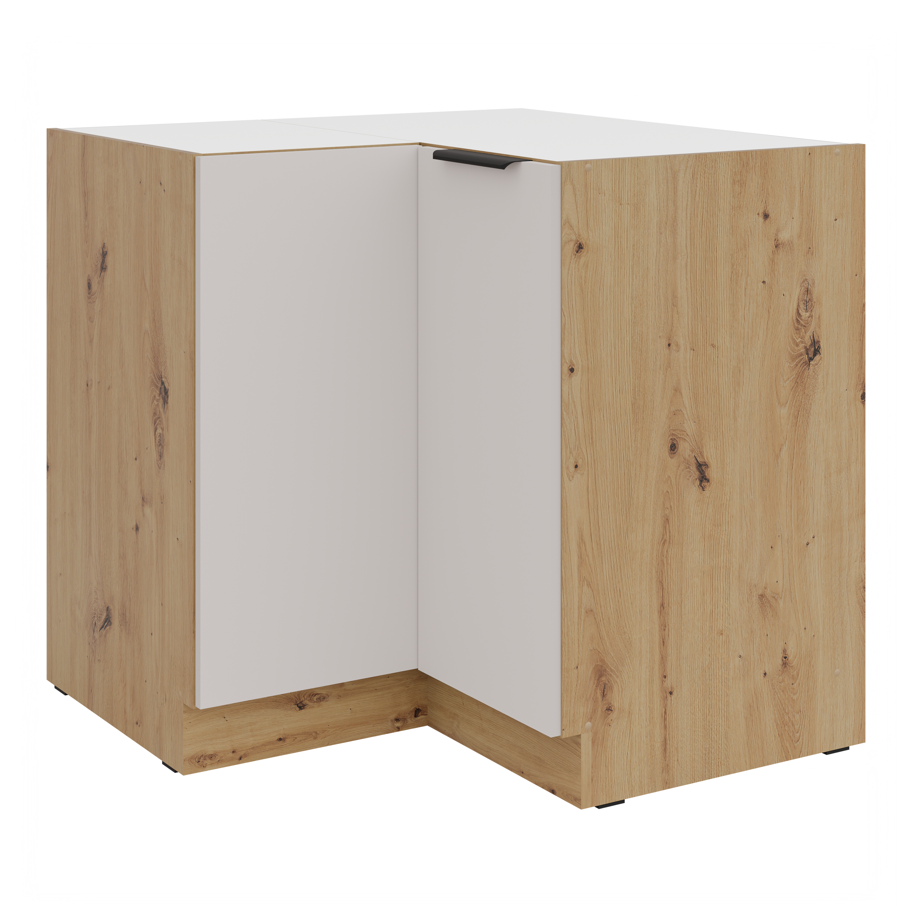 LE Solea Corner Base Cabinet 84,5/84,5x82x52 cm – Cashmere / Artisan Oak
