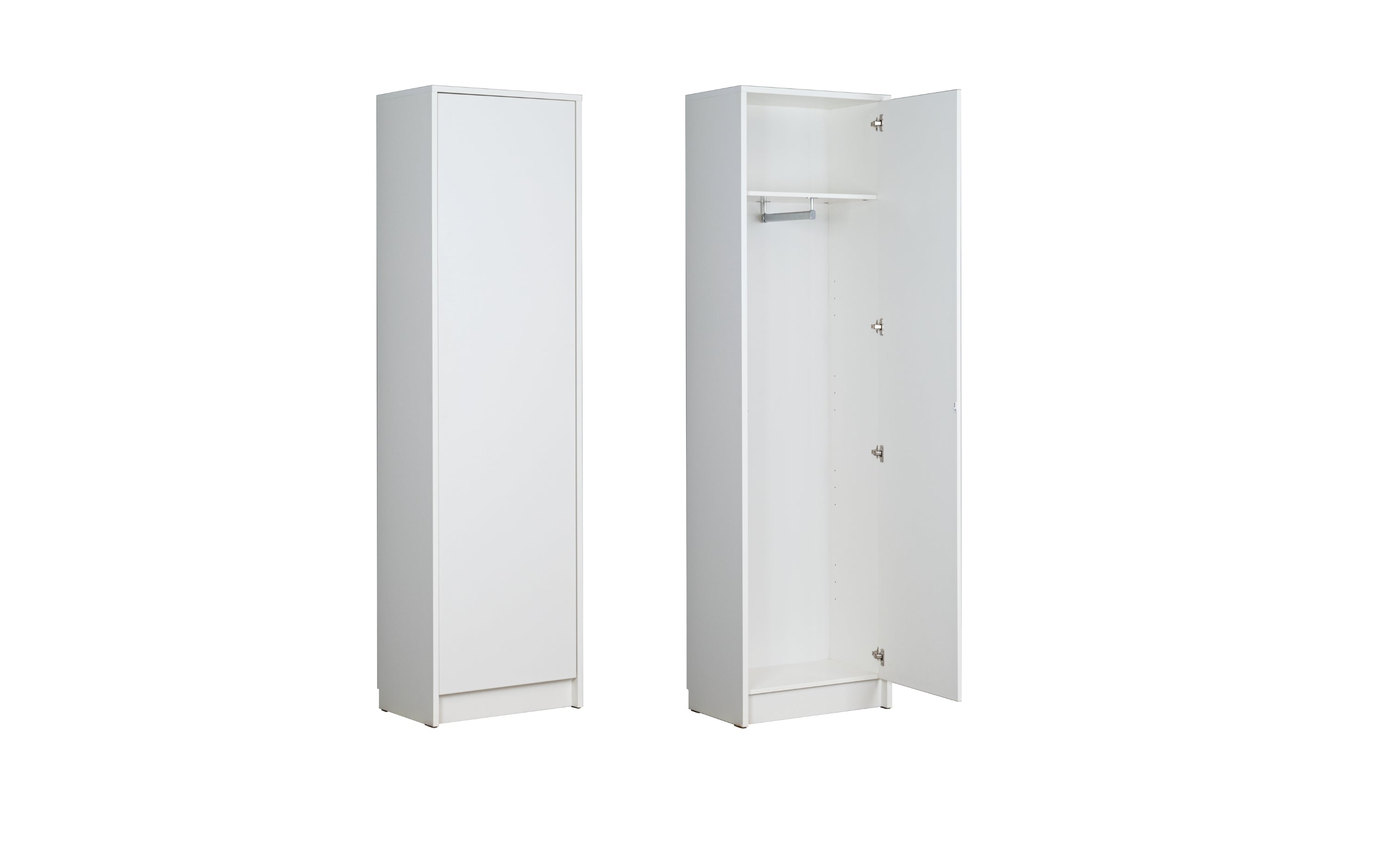 Customizable SLEEP BOX Murphy Bed Horizontal  Furniture Set White Matt 90 x 200 cm