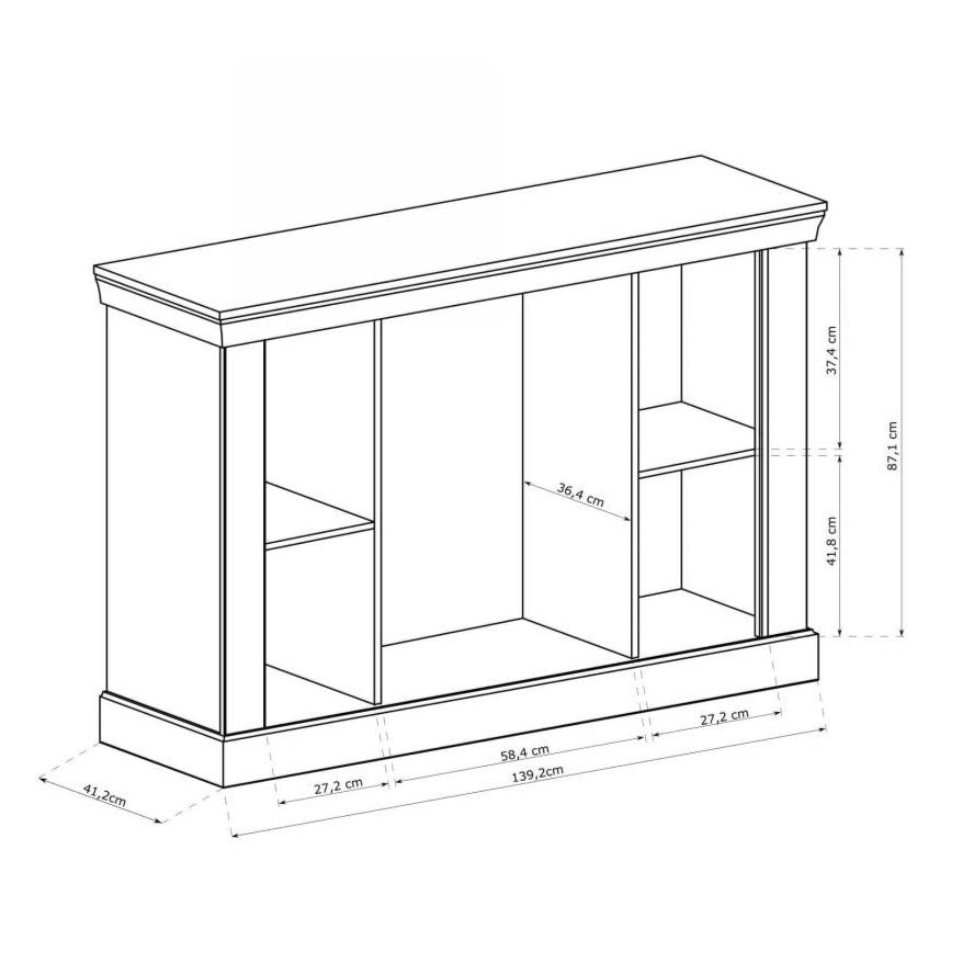 S-Antica Sideboard Gold Kraft A-1