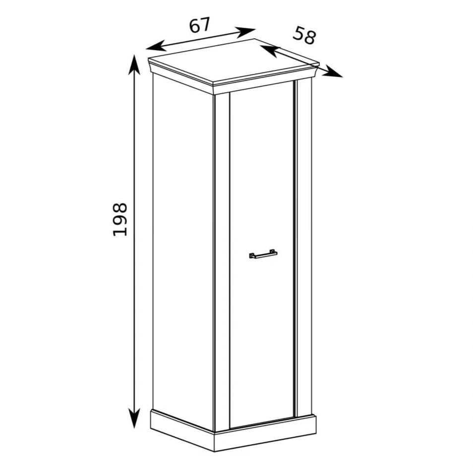 S-Antica A-17 Wardrobe Light Ash