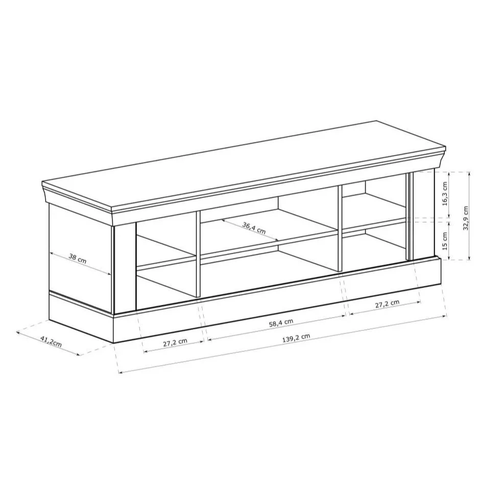 S-Antica TV Cabinet Kraft Gold A-4