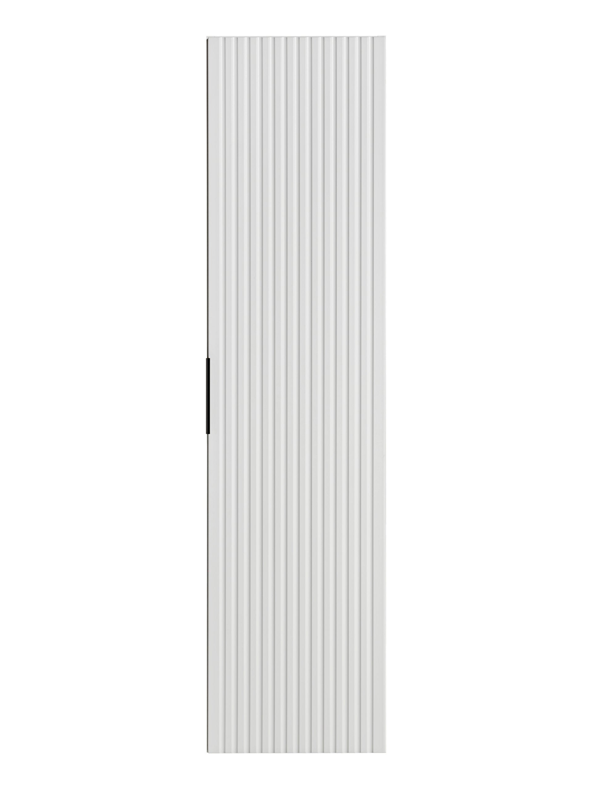 Adel White Tall Cabinet 1 Door – Matt White, 35x25x140 cm
