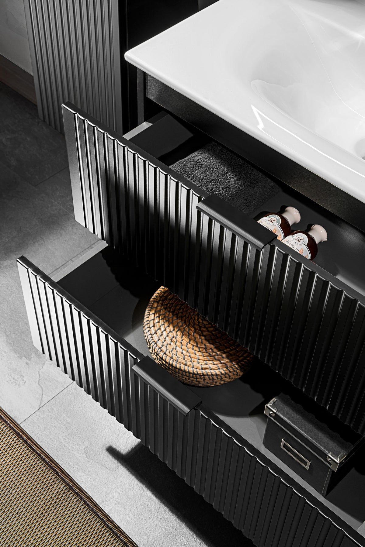 Adel Black Vanity Unit Set 100 / 120 / 140 cm – Configure Your Bathroom