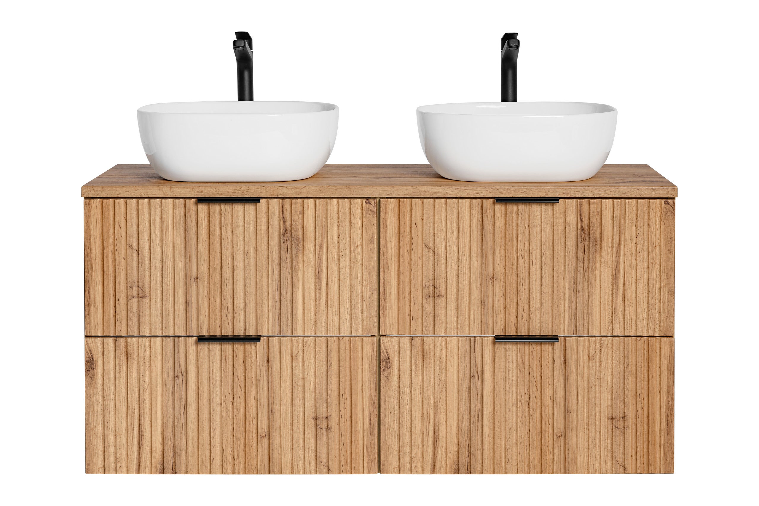 Adel Oak Bathroom with High Cabinet Smile 120 cm SET-ADO B